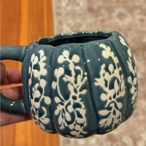 Anthropologie Pumpkin Mug